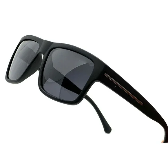 Mens Rectangular Sunglasses Polarized Driving Fishing Shades‎ Black Outdoor Work - Picture 4 of 13